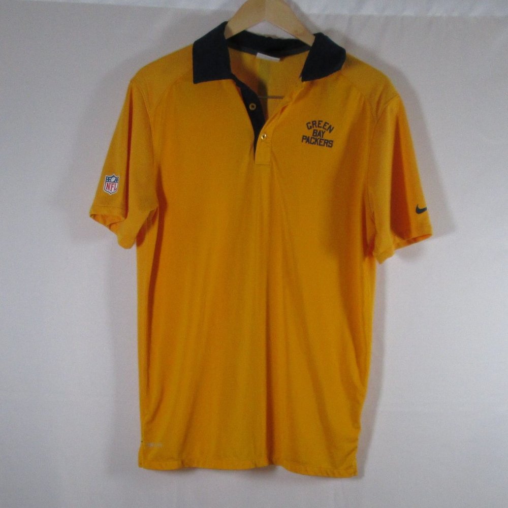 NFL Nike Green Bay Packers Mens Short Sleeve Shirt Size Medium Pre-worn …